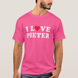 Ik hou van Pieter Matching Vriendin & vriend Piet T-shirt