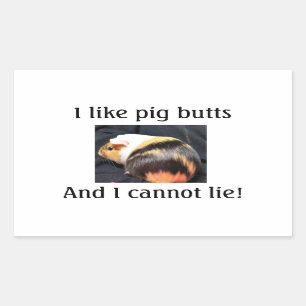 Ik hou van Piggy Butts Sticker