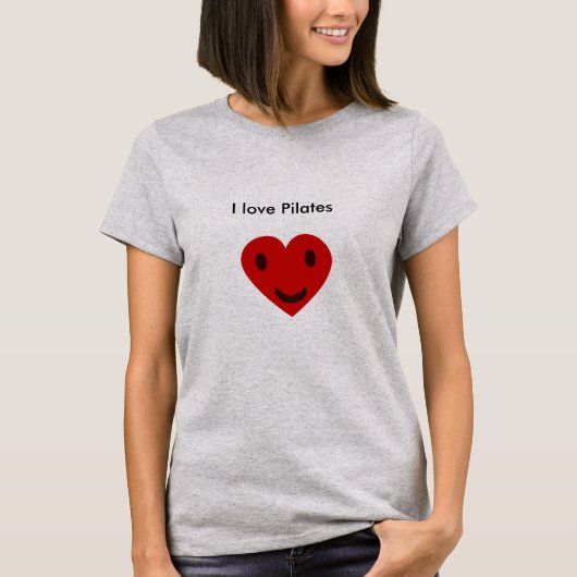 Ik hou van Pilates T-shirt (Voorkant)