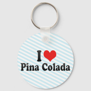 Ik hou van Pina Colada Sleutelhanger