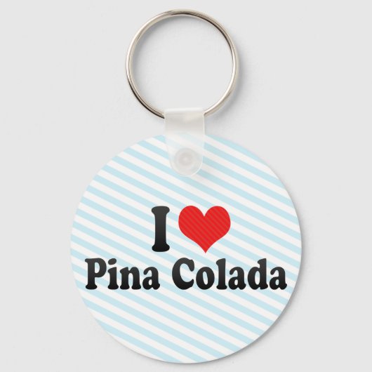 Ik hou van Pina Colada Sleutelhanger (Voorkant)