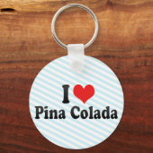 Ik hou van Pina Colada Sleutelhanger (Voorkant)