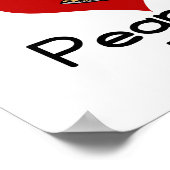 Ik hou van pindakaas poster (Hoek)