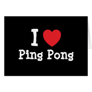 Ik hou van Ping Pong-hartaangepast