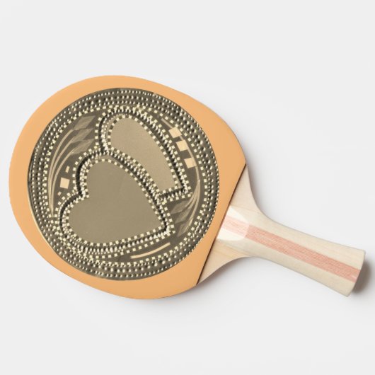 Ik hou van Ping Pong met compassie Tafeltennisbatje (Zijkant)