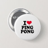Ik hou van Ping Pong Ronde Button 5,7 Cm (Voorkant /achterkant)