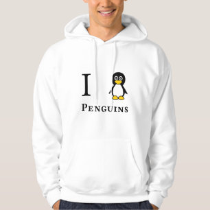 Ik hou van pinguïns hoodie
