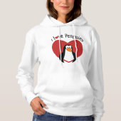 Ik hou van pinguïns hoodie (Voorkant)