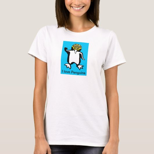 Ik hou van pinguïns - Natuur - Antarctica - T-shirt (Voorkant)