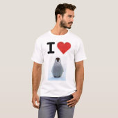 Ik hou van pinguïns t-shirt (Voorkant volledig)