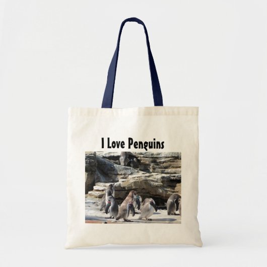 Ik hou van pinguïns tote bag (Voorkant)