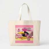 Ik hou van PINK crow canvas tas (Voorkant)