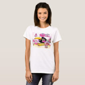Ik hou van PINK crow shirt (Voorkant volledig)