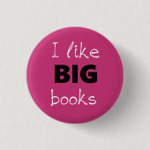 Ik hou van  pinnen van BIG Books Ronde Button 3,2 Cm (Voorkant)