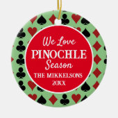 Ik hou van Pinochle seizoen Keramisch Ornament (Voorkant)