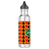 Ik hou van Pinochle seizoen verbrand Sinaasappel Waterfles (Links)