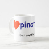 Ik hou van Pinot Grigio! Koffiemok (Voorkant links)