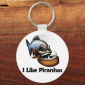 Ik hou van Piranhas Sleutelhanger (Voorkant)