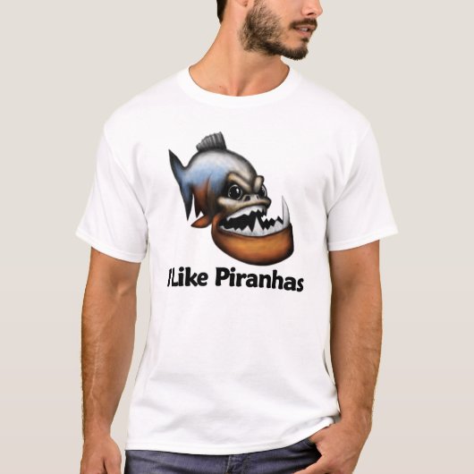 Ik hou van Piranhas T-shirt (Voorkant)