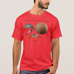 Ik hou van piraten en schildpadden met messen een  t-shirt