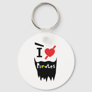Ik hou van Pirates Sleutelhanger