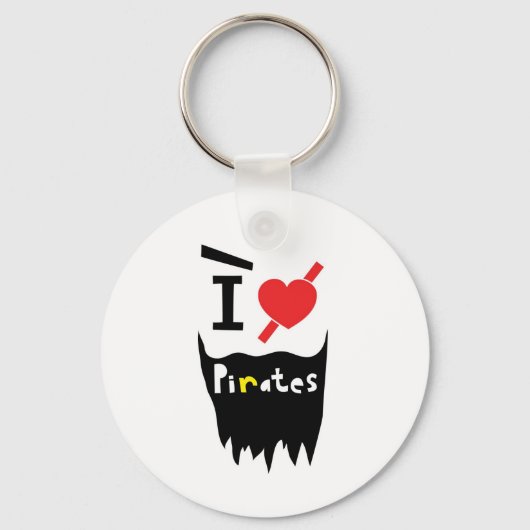 Ik hou van Pirates Sleutelhanger (Voorkant)