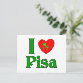 Ik hou van Pisa Italië Briefkaart (Staand voorkant)