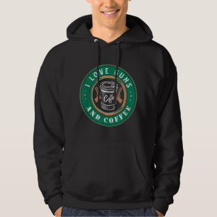 Ik hou van Pistolen en koffie-ontwerp voor een Pis Hoodie