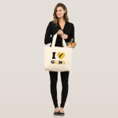 Ik hou van Pistolen Grote Tote Bag (Voorkant (model))