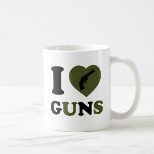 Ik hou van Pistolen Koffiemok