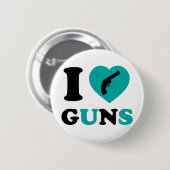 Ik hou van Pistolen Ronde Button 5,7 Cm (Voorkant /achterkant)