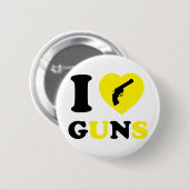 Ik hou van Pistolen Ronde Button 5,7 Cm (Voorkant /achterkant)