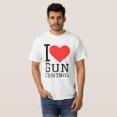 Ik hou van pistool control t-shirt (Voorkant volledig)