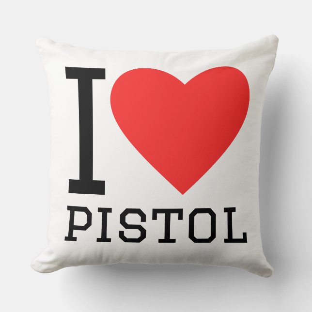 Ik hou van pistool kussen (Voorkant)