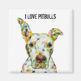 Ik hou van Pitbulls Magnet