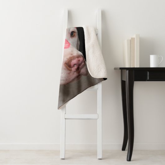 Ik hou van Pitbulls Sherpa Deken (In situ)