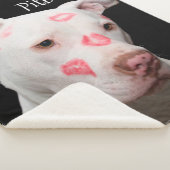 Ik hou van Pitbulls Sherpa Deken (3/4)