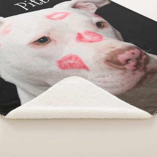 Ik hou van Pitbulls Sherpa Deken (3/4)