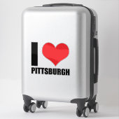 Ik hou van Pittsburg Sticker (Koffer)