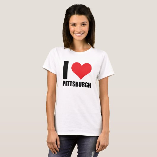 Ik hou van Pittsburg T-shirt (Voorkant volledig)