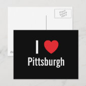 Ik hou van Pittsburgh Briefkaart (Voorkant / Achterkant)