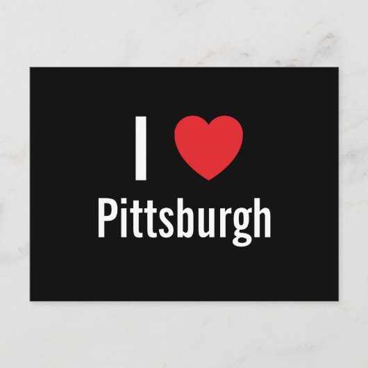 Ik hou van Pittsburgh Briefkaart (Voorkant)