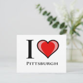 Ik hou van Pittsburgh Briefkaart (Staand voorkant)