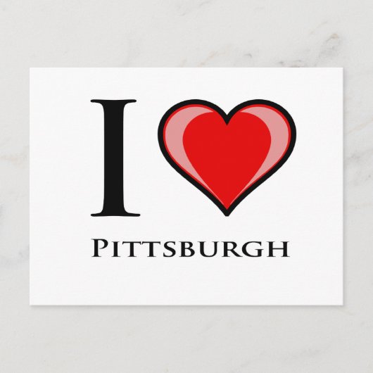 Ik hou van Pittsburgh Briefkaart (Voorkant)