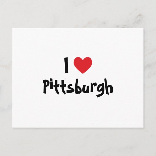 Ik hou van Pittsburgh Briefkaart (Voorkant)