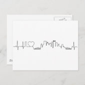 Ik hou van Pittsburgh in een uitzonderlijke ecg st Briefkaart (Voorkant / Achterkant)