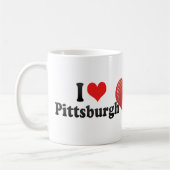 Ik hou van Pittsburgh Koffiemok (Links)