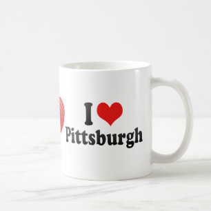 Ik hou van Pittsburgh Koffiemok