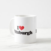 Ik hou van Pittsburgh Koffiemok (Voorkant links)