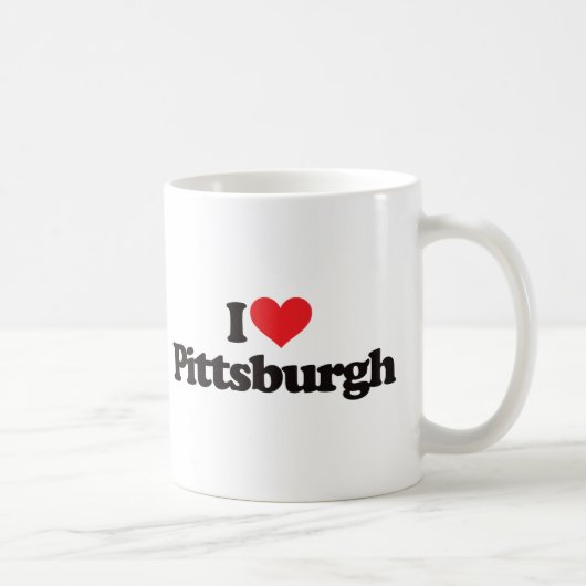 Ik hou van Pittsburgh Koffiemok (Rechts)
